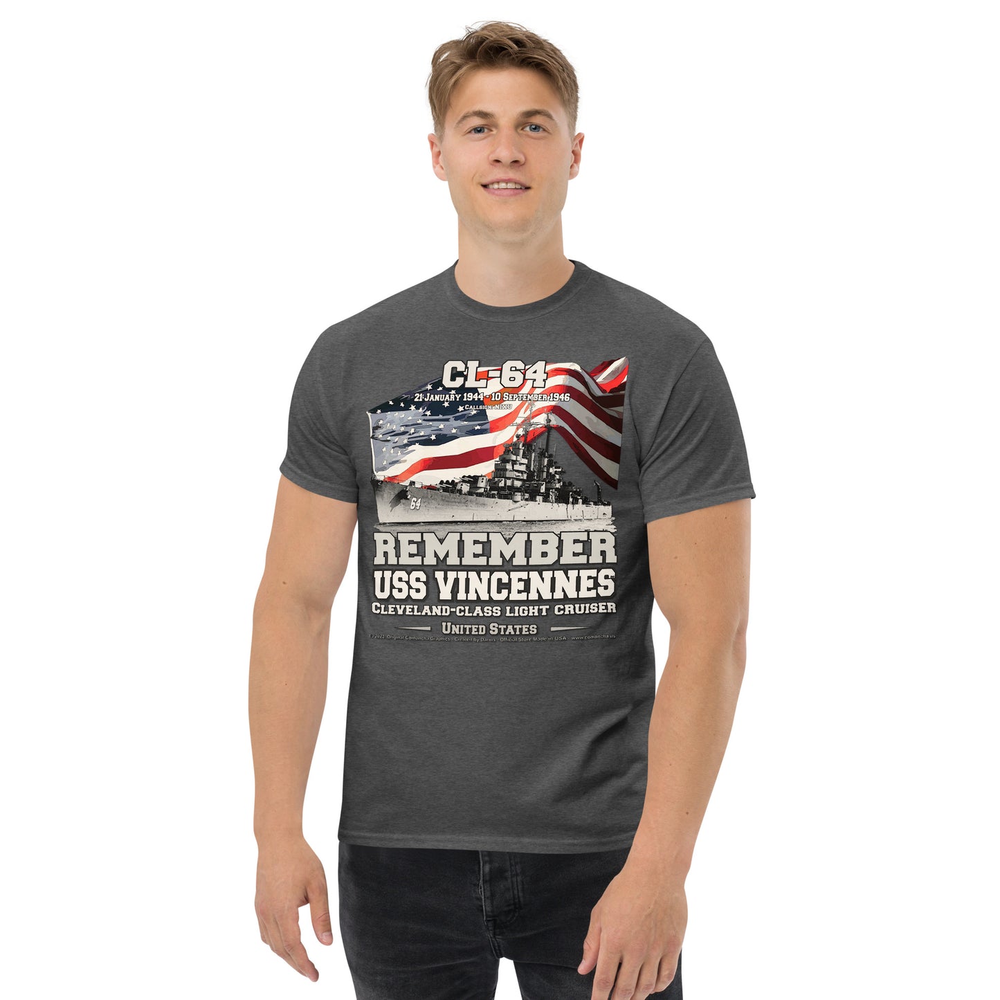USS VINCENNES CL-64 Light Cruiser T-shirt