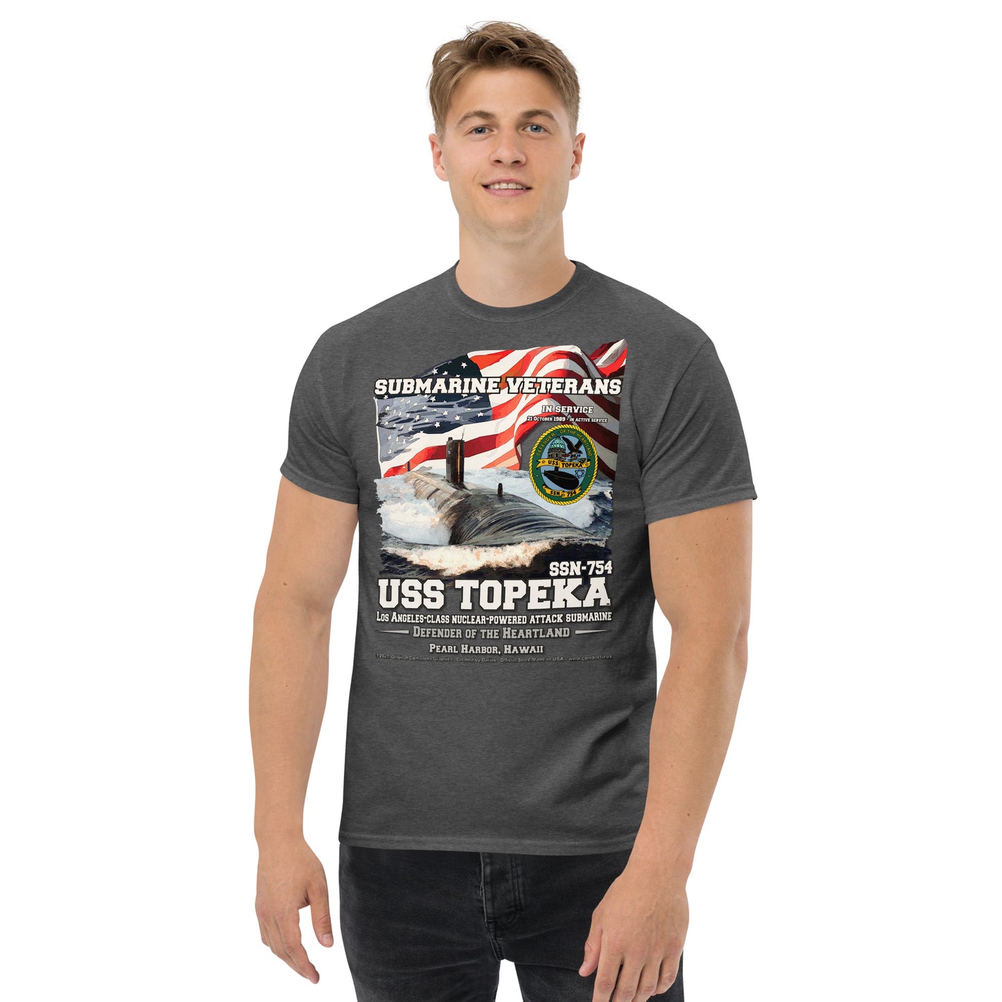 USS TOPEKA SSN-754 Attack Submarine T-shirt