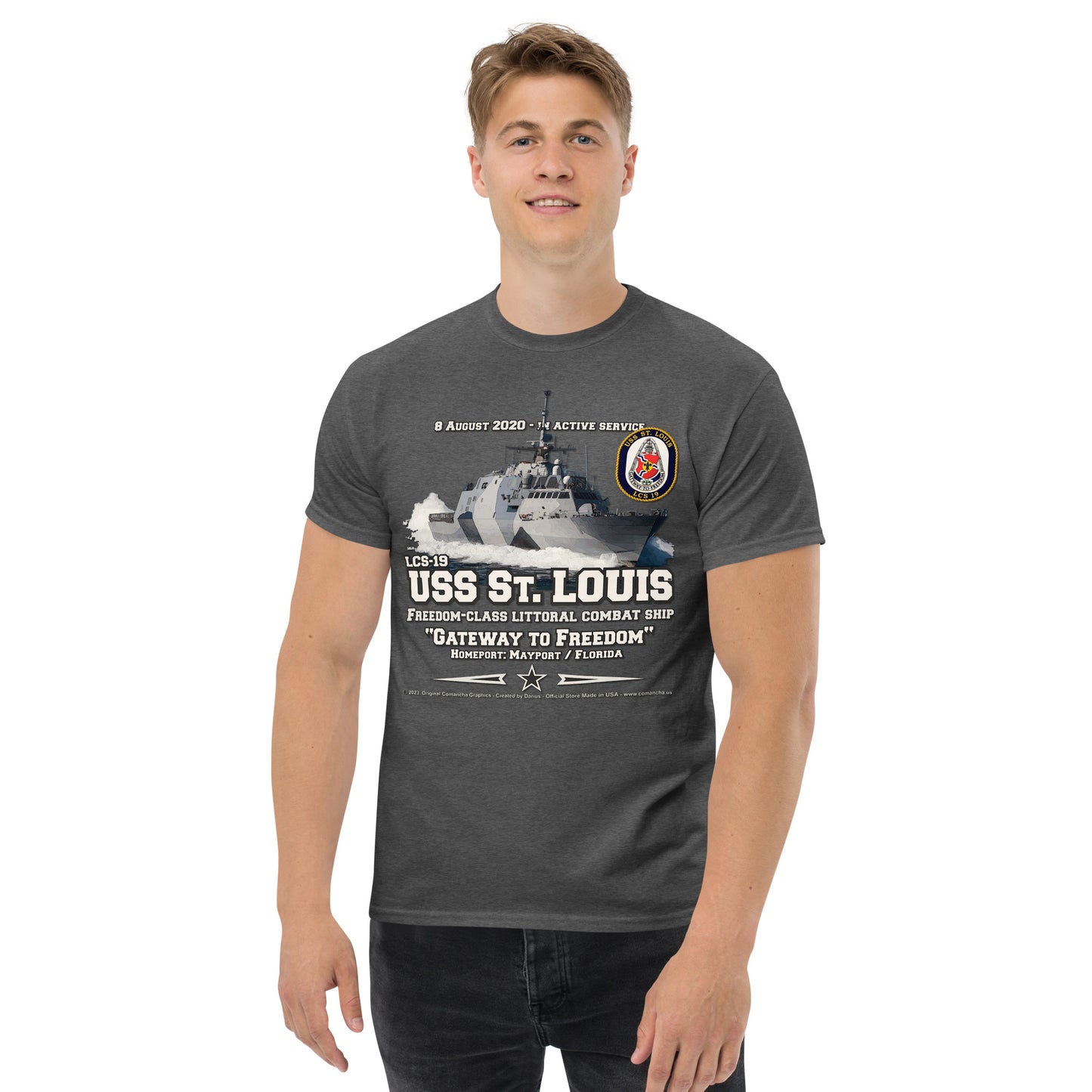 USS ST. LOUIS LCS-19 Littoral Combat Ship t-shirt