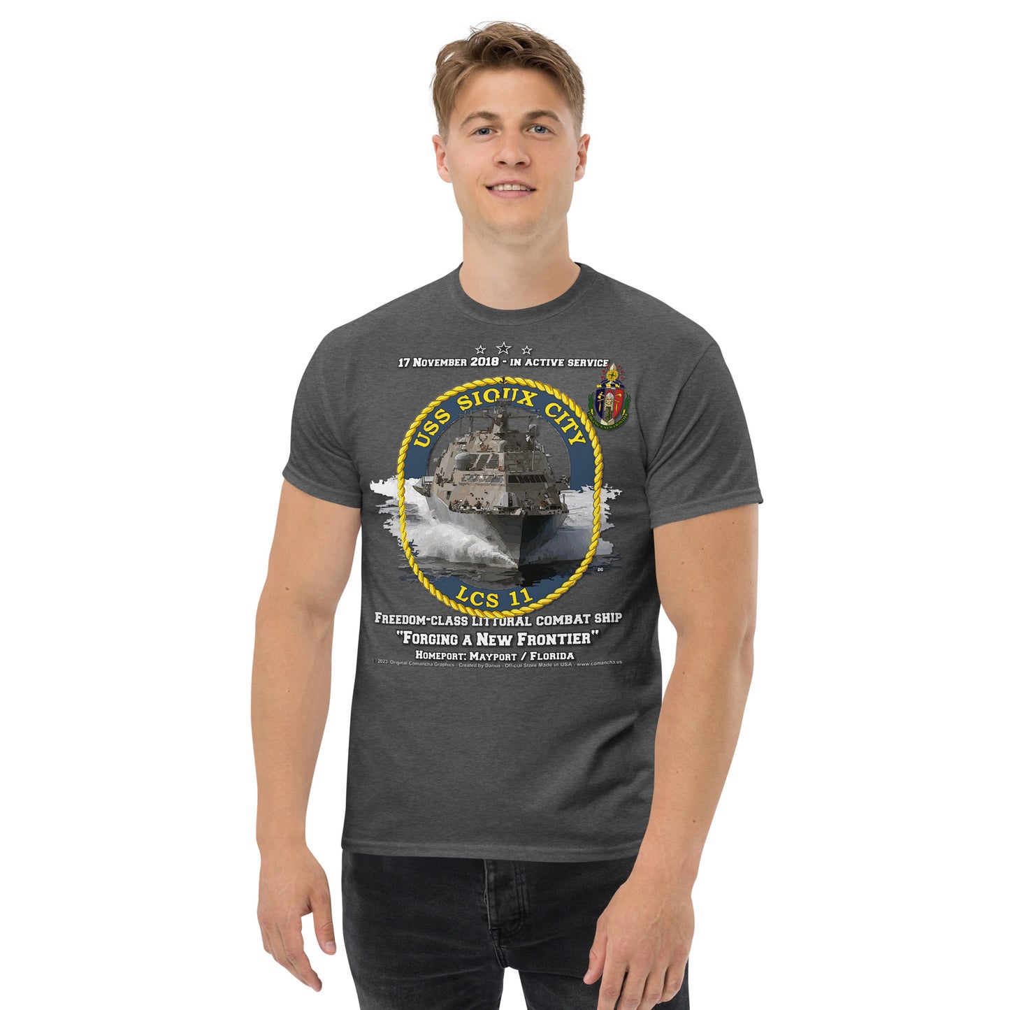 USS SIOUX CITY LCS-11 Shipmates T-shirt