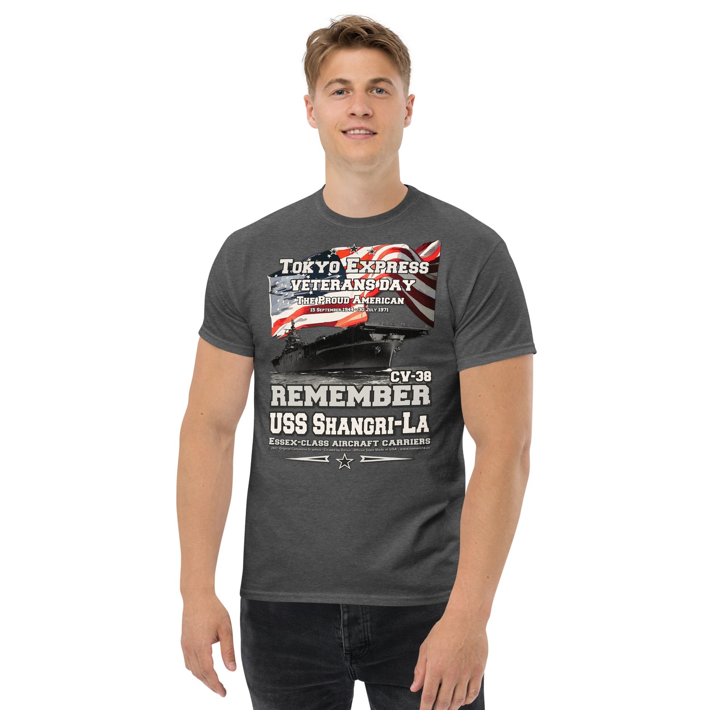 USS SHANGRI-LA CV-38 Aircraft Carrier Shipmates T-shirt