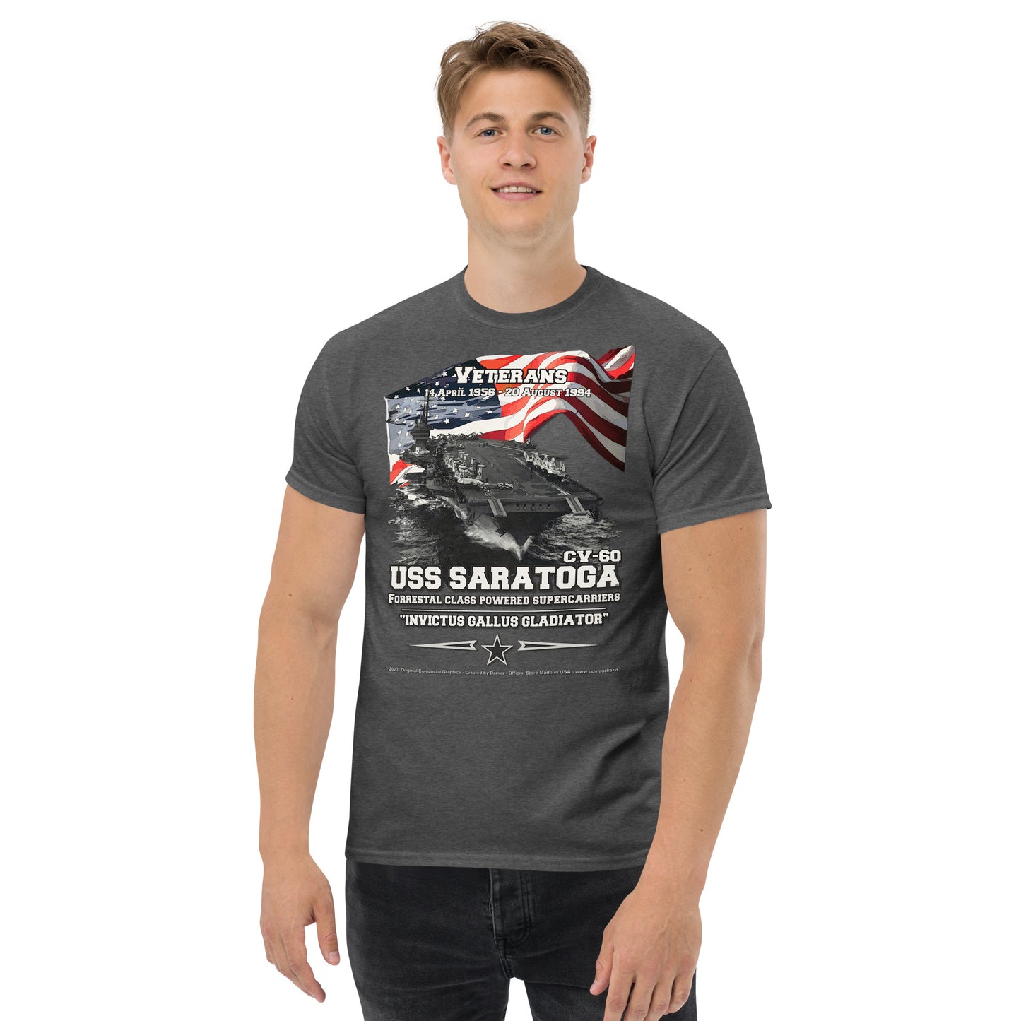 USS SARATOGA CV-60 Aircraft Carrier t-shirt