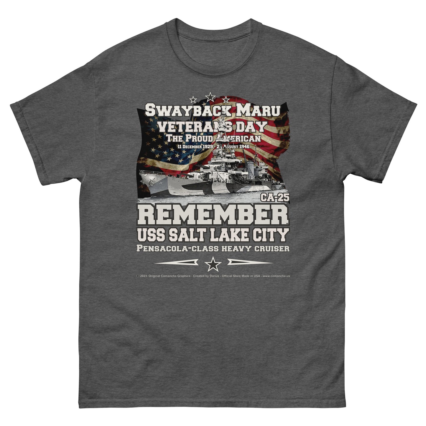 USS SALT LAKE CITY SSN-716 Heavy Cruiser t-shirt