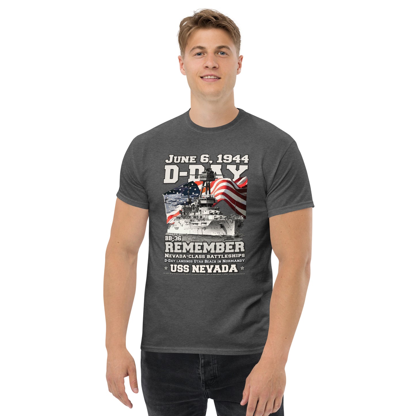 USS NEVADA BB-36 Battleship t-shirt