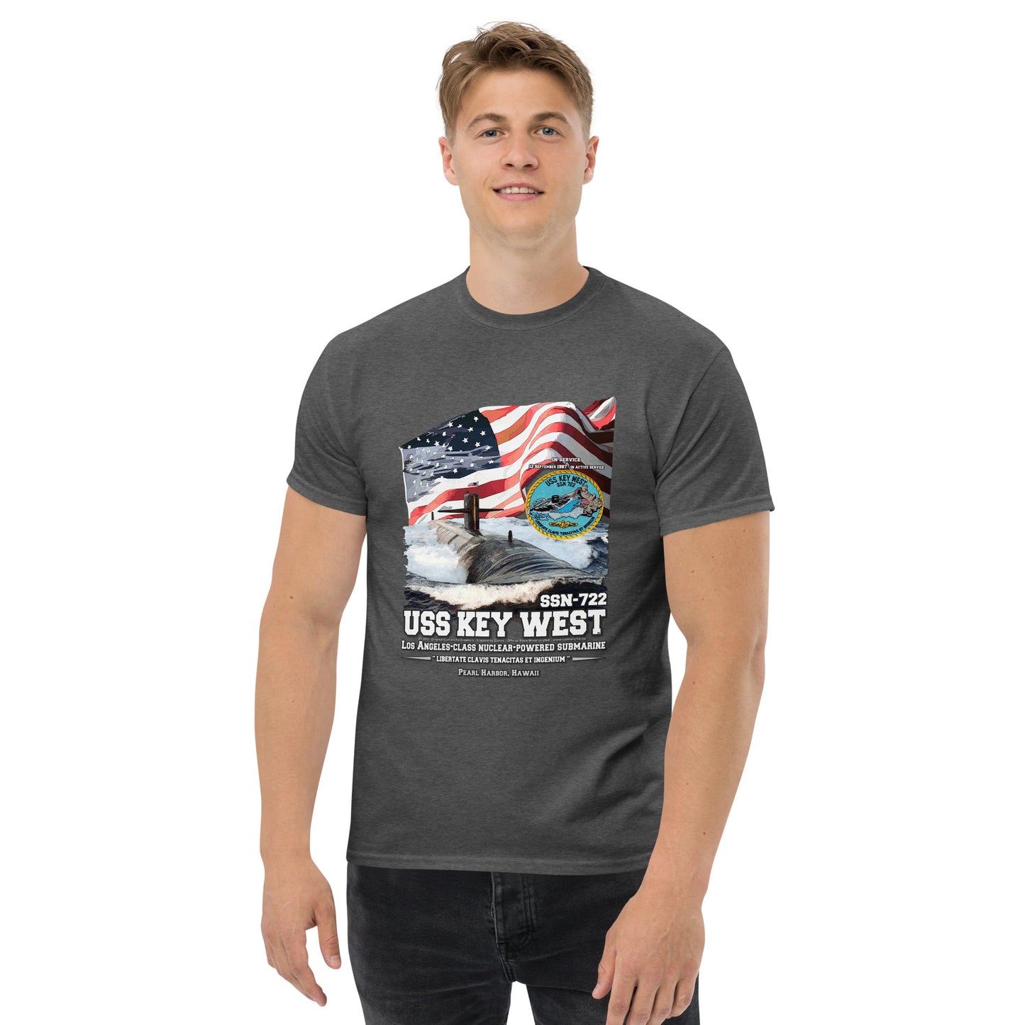 USS KEY WEST SSN-722 Submarine T-Shirt