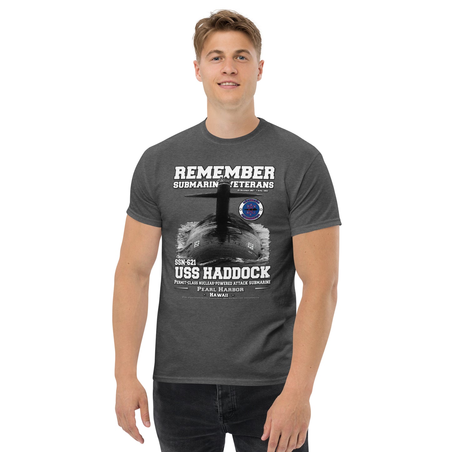 USS HADDOCK SSN-621 Shipmates T-shirt