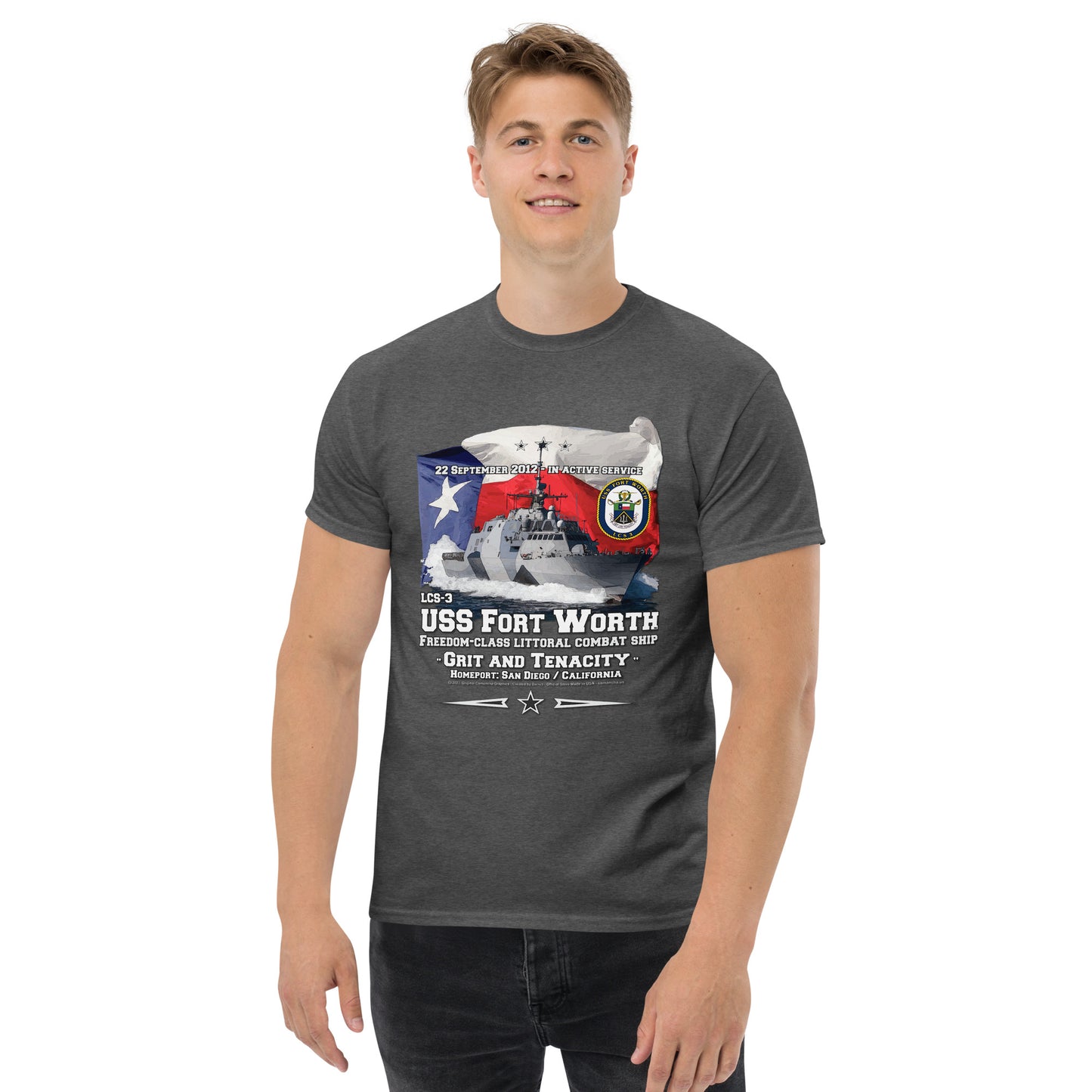 USS FORT WORTH LCS-3 Littoral Combat Ship T-shirt