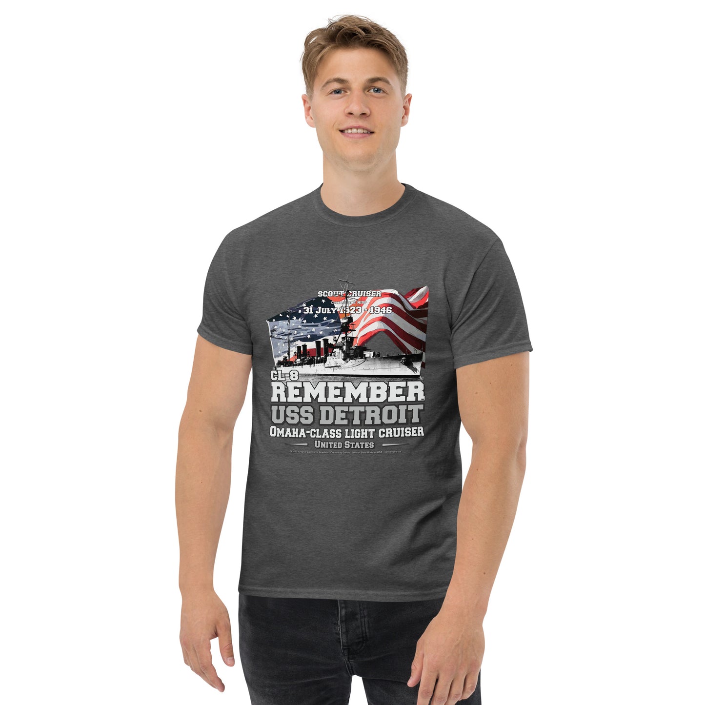 USS DETROIT CL-8 Shipmates t-shirt