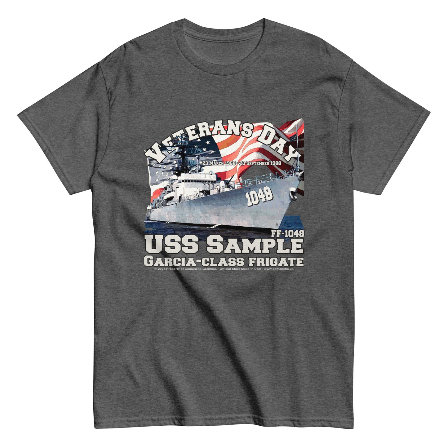 USS Sample FF-1048 Frigate T-shirt