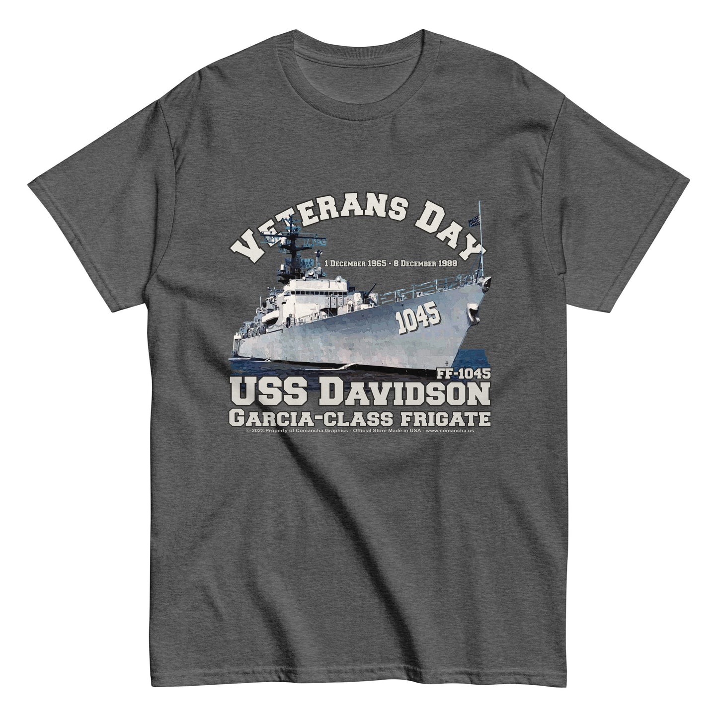 USS DAVIDSON FF-1045 Frigate T-shirt