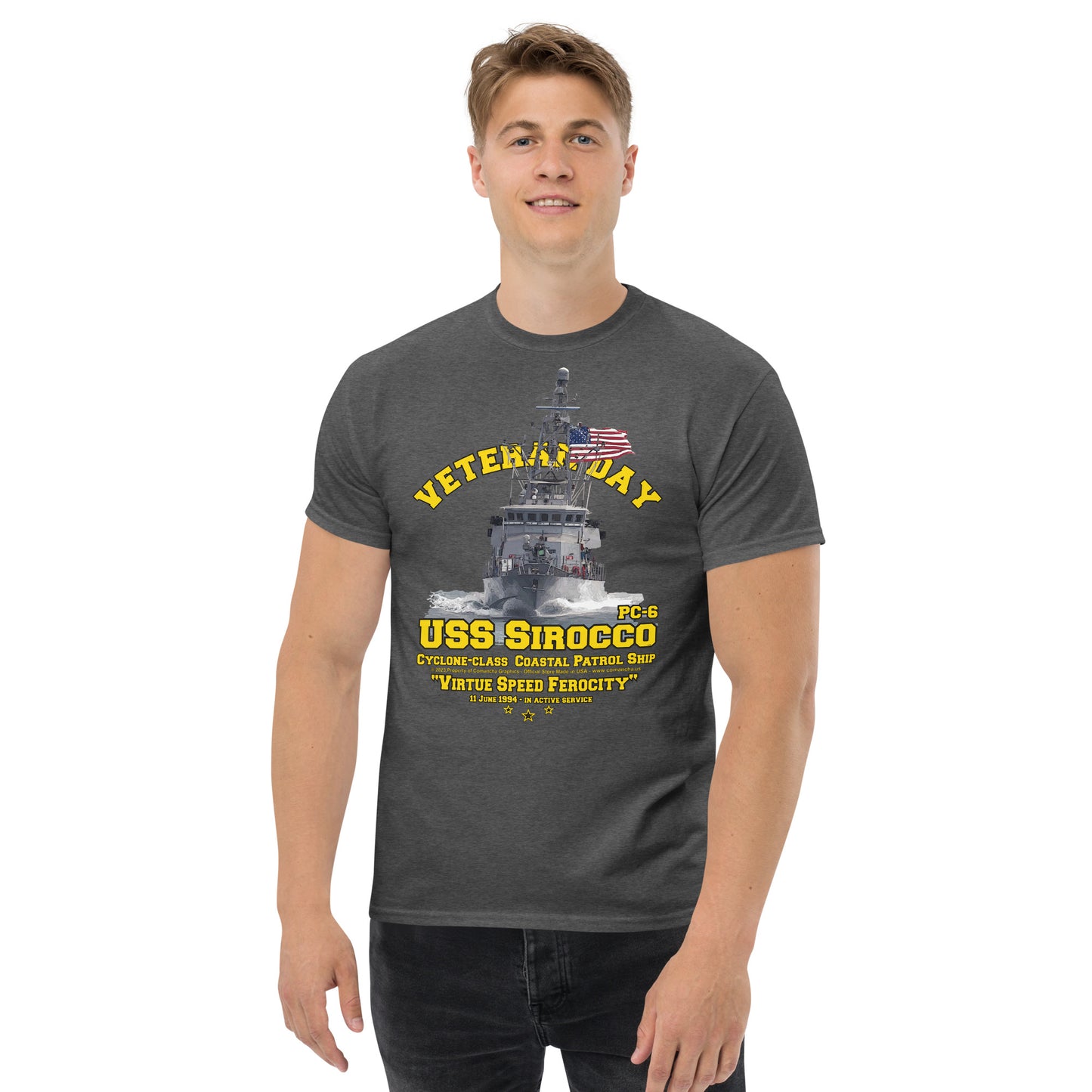 USS SIROCCO PC-6 T-shirt,USS SIROCCO t-shirt, Patrol boat t-shirt,comancha t-shirt, US Navy tee,Navy tee,
