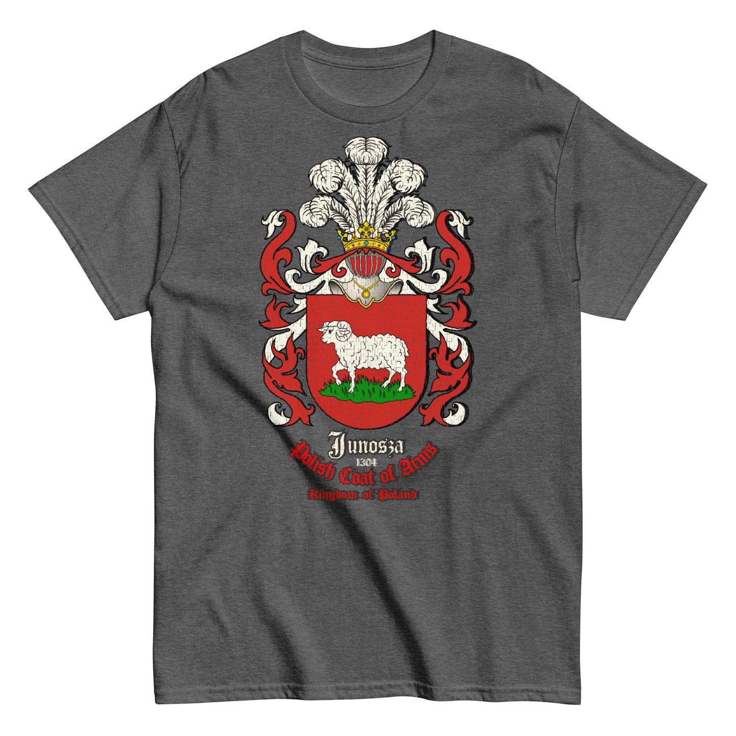 Junosza Herb Koszulka, Herb Rodowy Koszulka, Junosza Coat of Arms tee, Comancha Graphics,