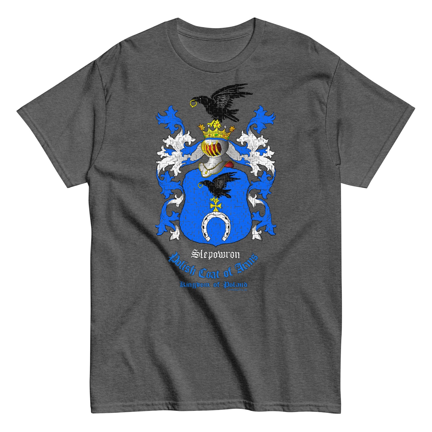Slepowron Herb szlachecki Koszulka, Polski herb rodowy, Slepowron coats of arms t-shirt, Comancha Graphics,