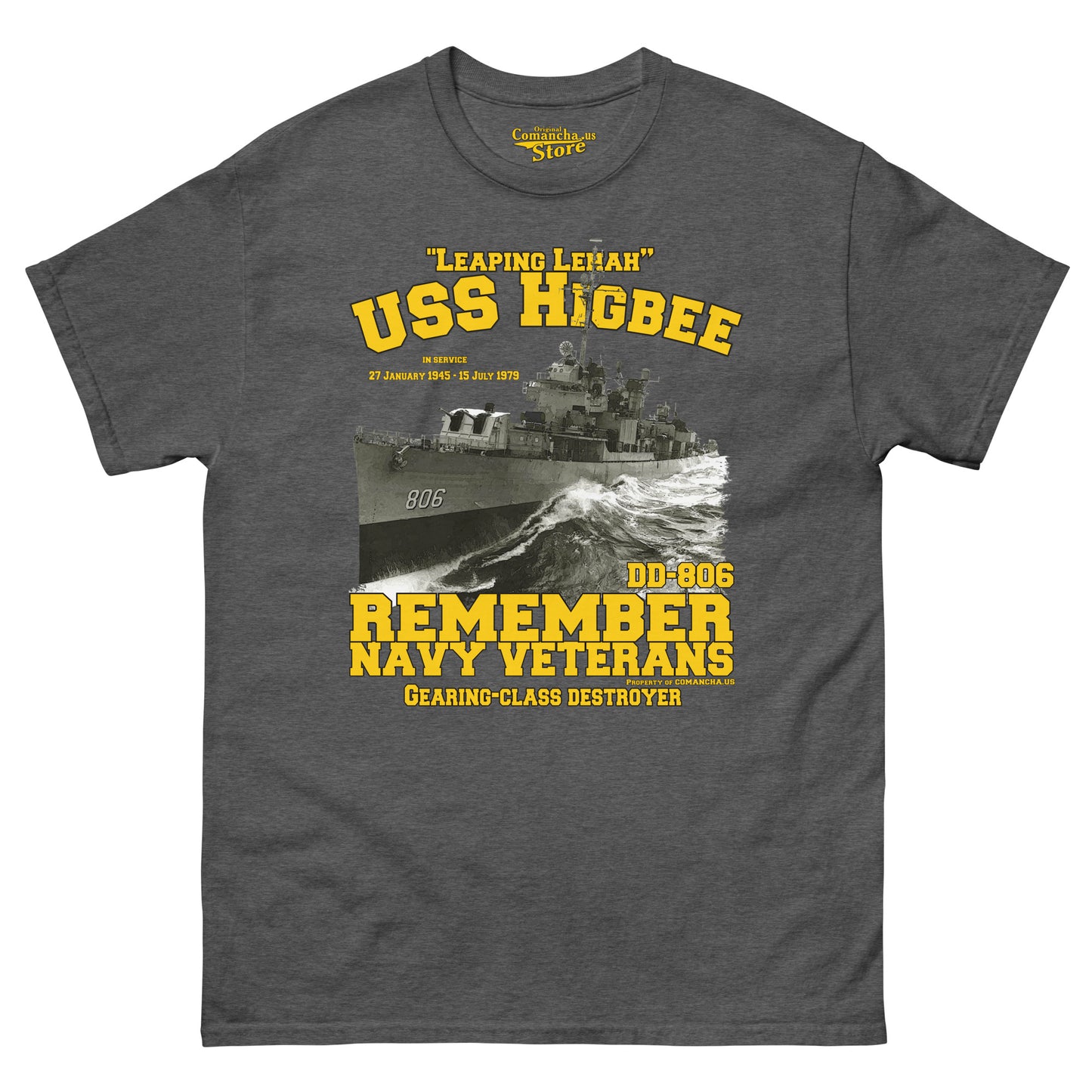 USS Higbee DD-806 Destroyer T-shirt