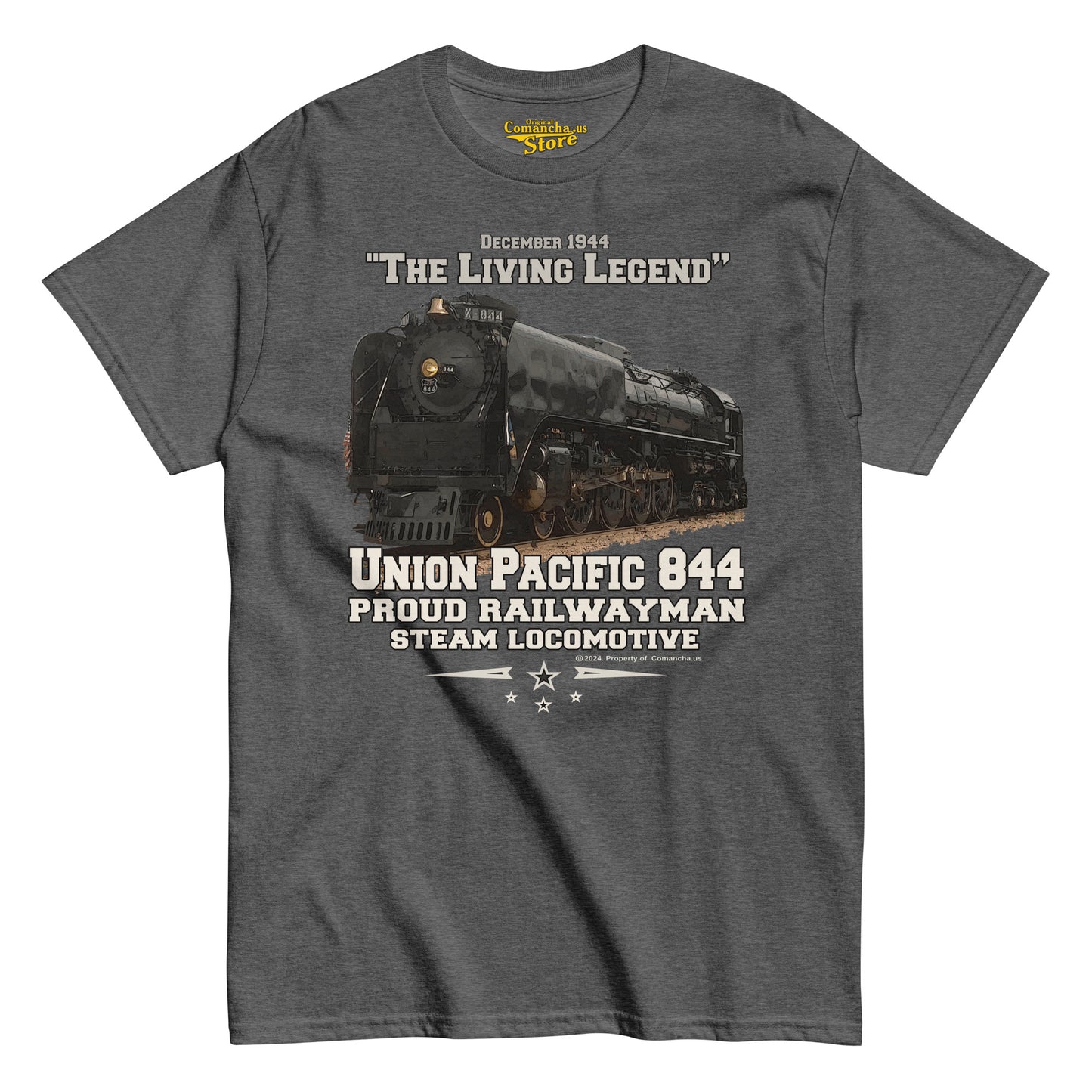 Union Pacific 844 Steam Locomotive T-shirt