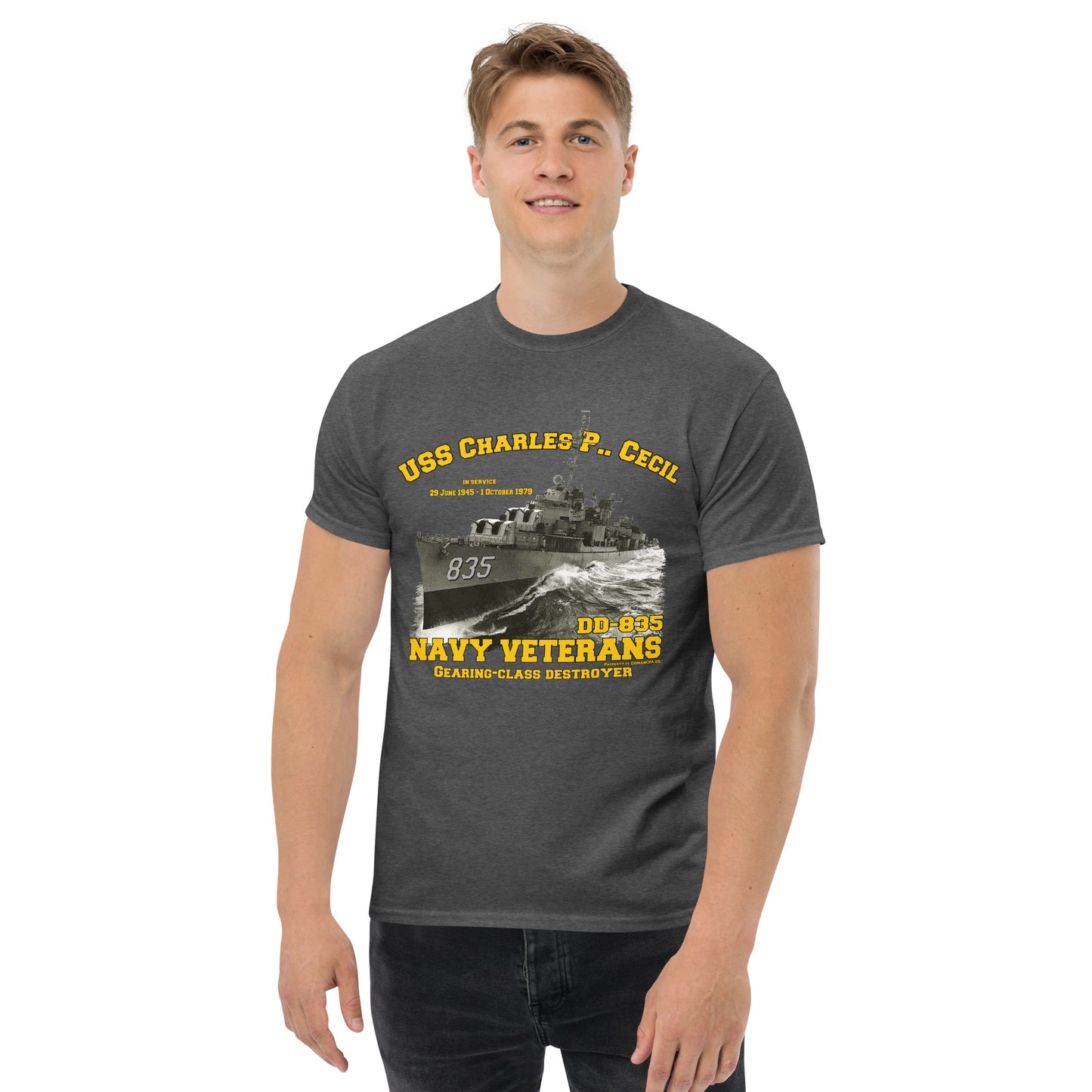 USS Charles P. Cecil DD-835 Destroyer t-shirt,