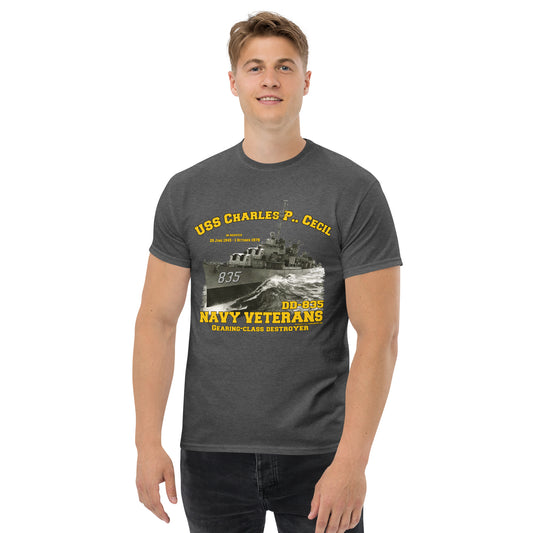 USS Charles P. Cecil DD-835 Destroyer t-shirt,