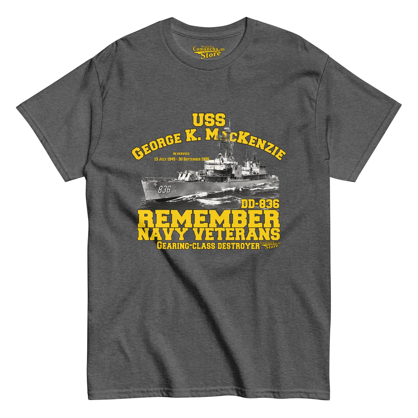 USS George K MacKenzie DD-836 t-shirt