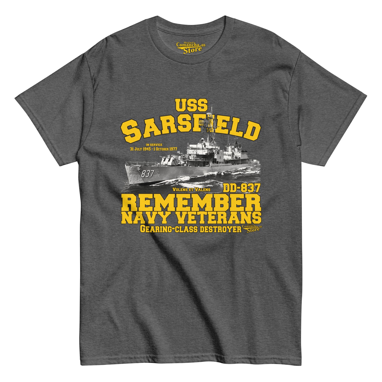 USS Sarsfield DD-837 T-Shirt,