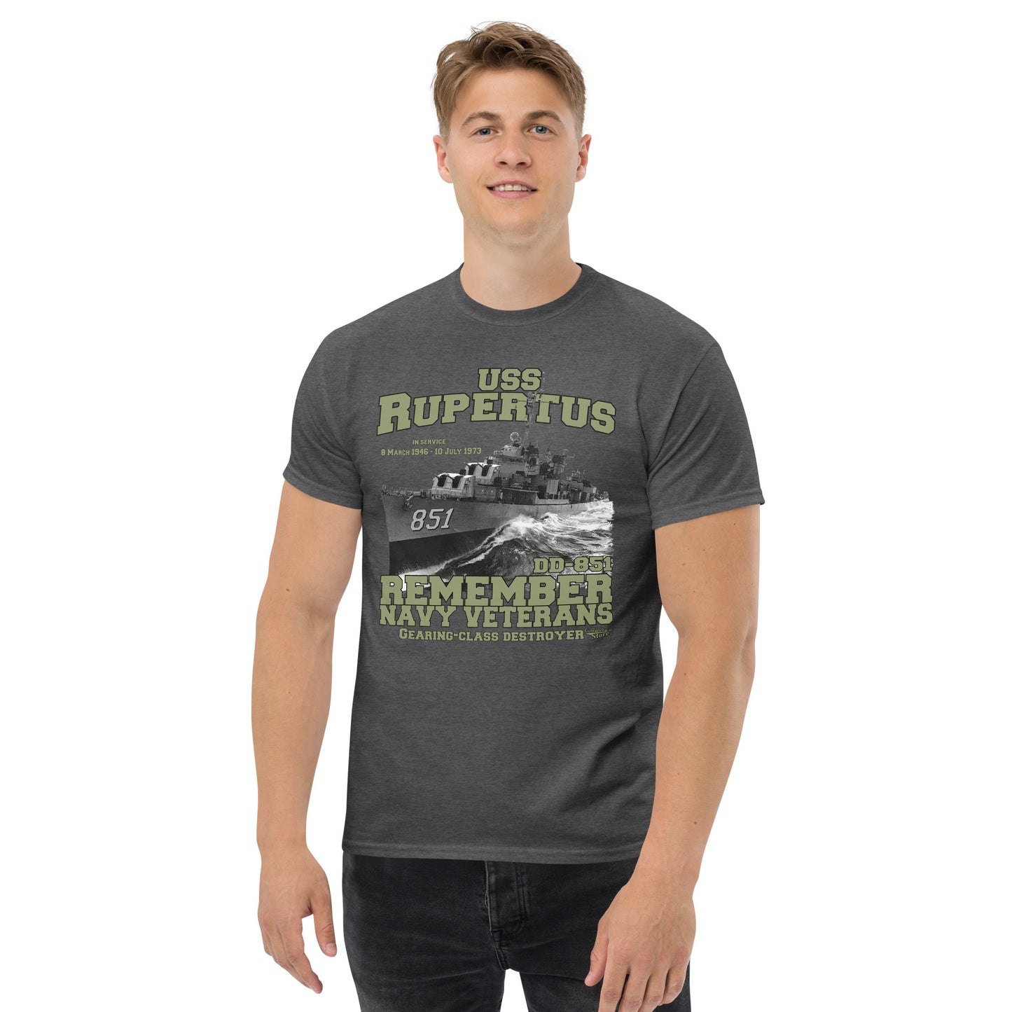 USS Rupertus DD-851 Destroyer T-shirt,