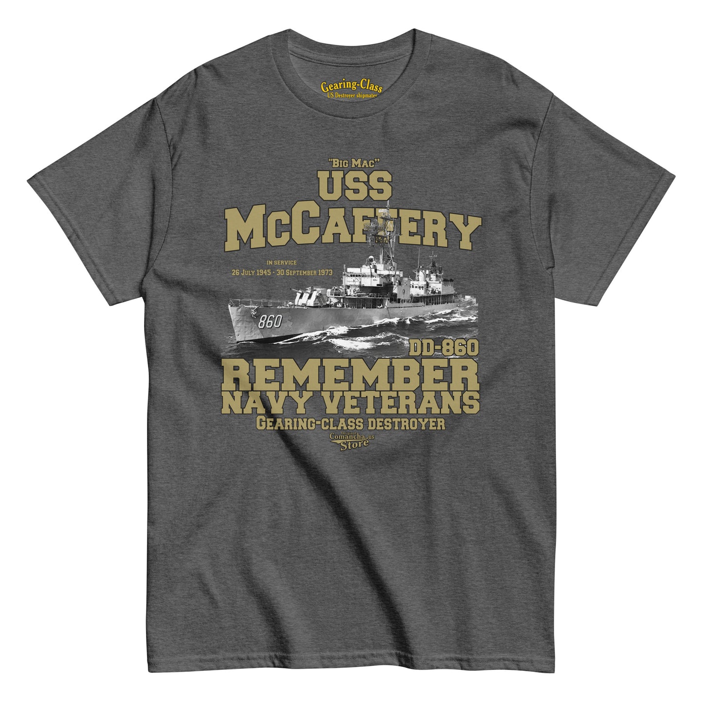 USS McCaffery DD-860 Destroyer T-shirt,