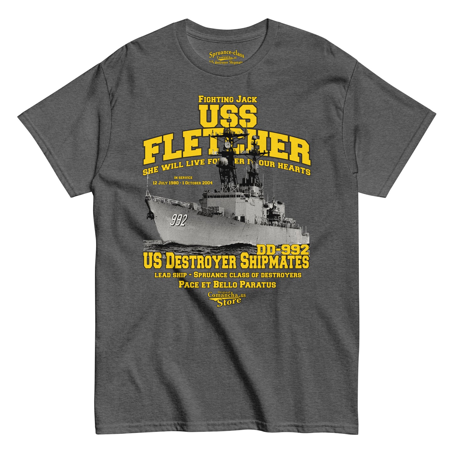 USS Fletcher DD-992 Shipmates tee,
