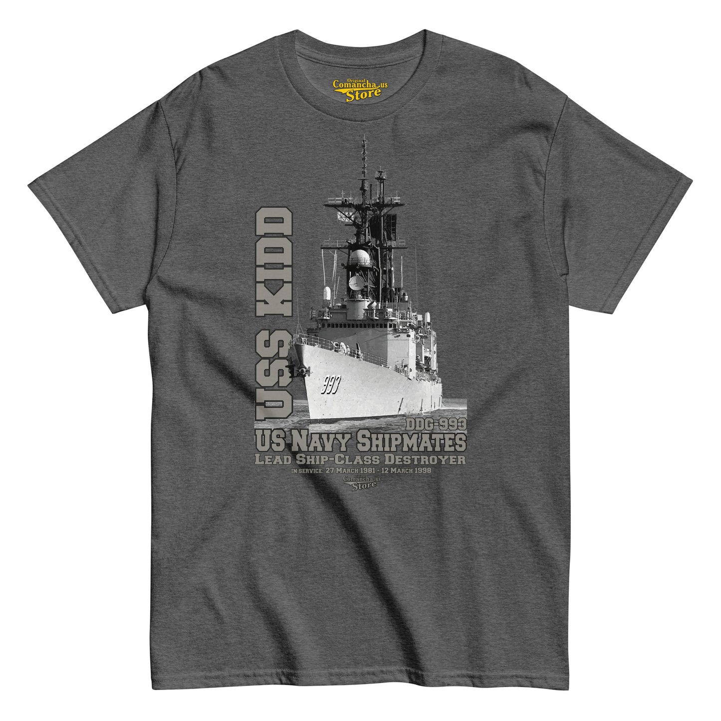 USS Kidd DDG-993 Destroyer tee