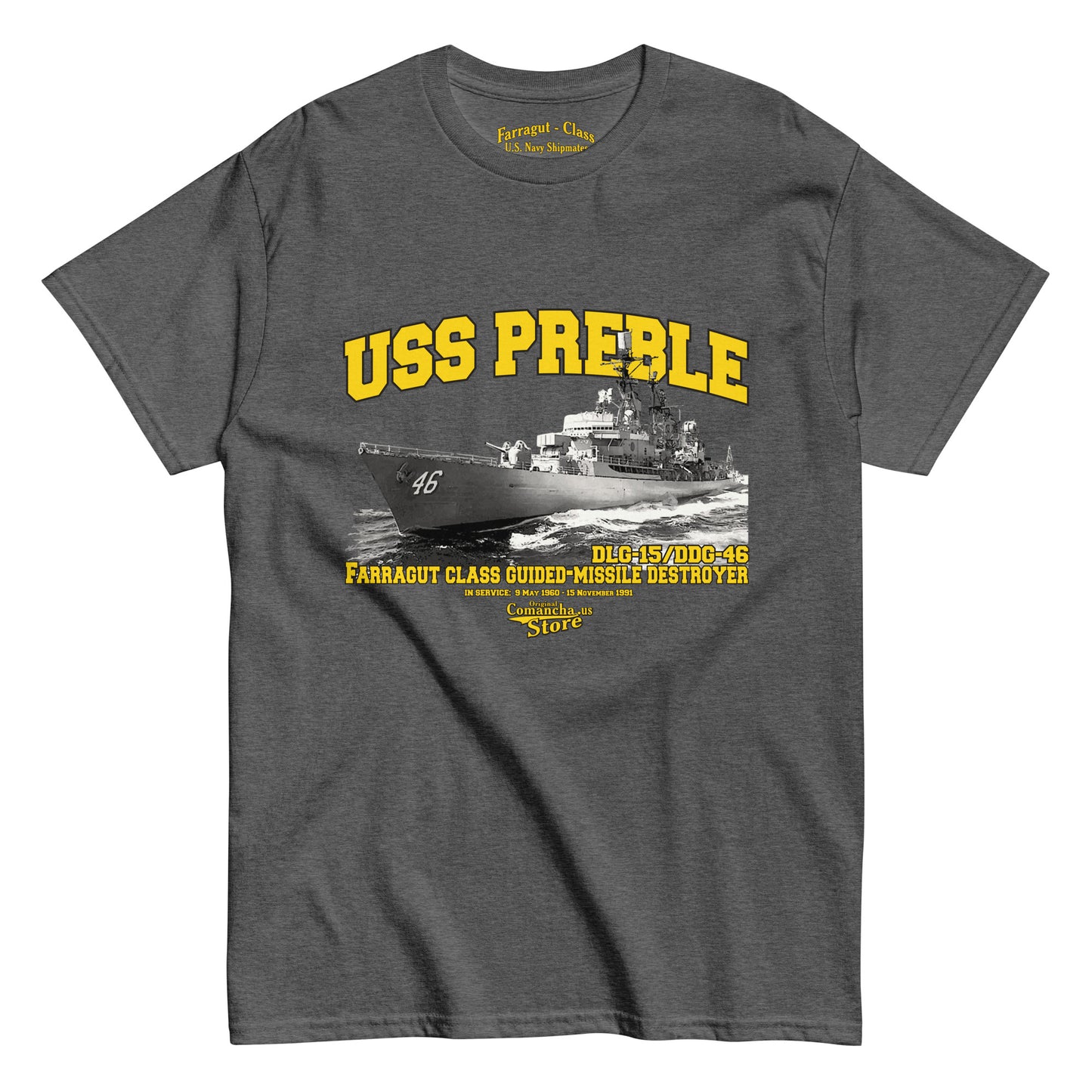 USS Preble DLG-15/DDG-46 t-shirt