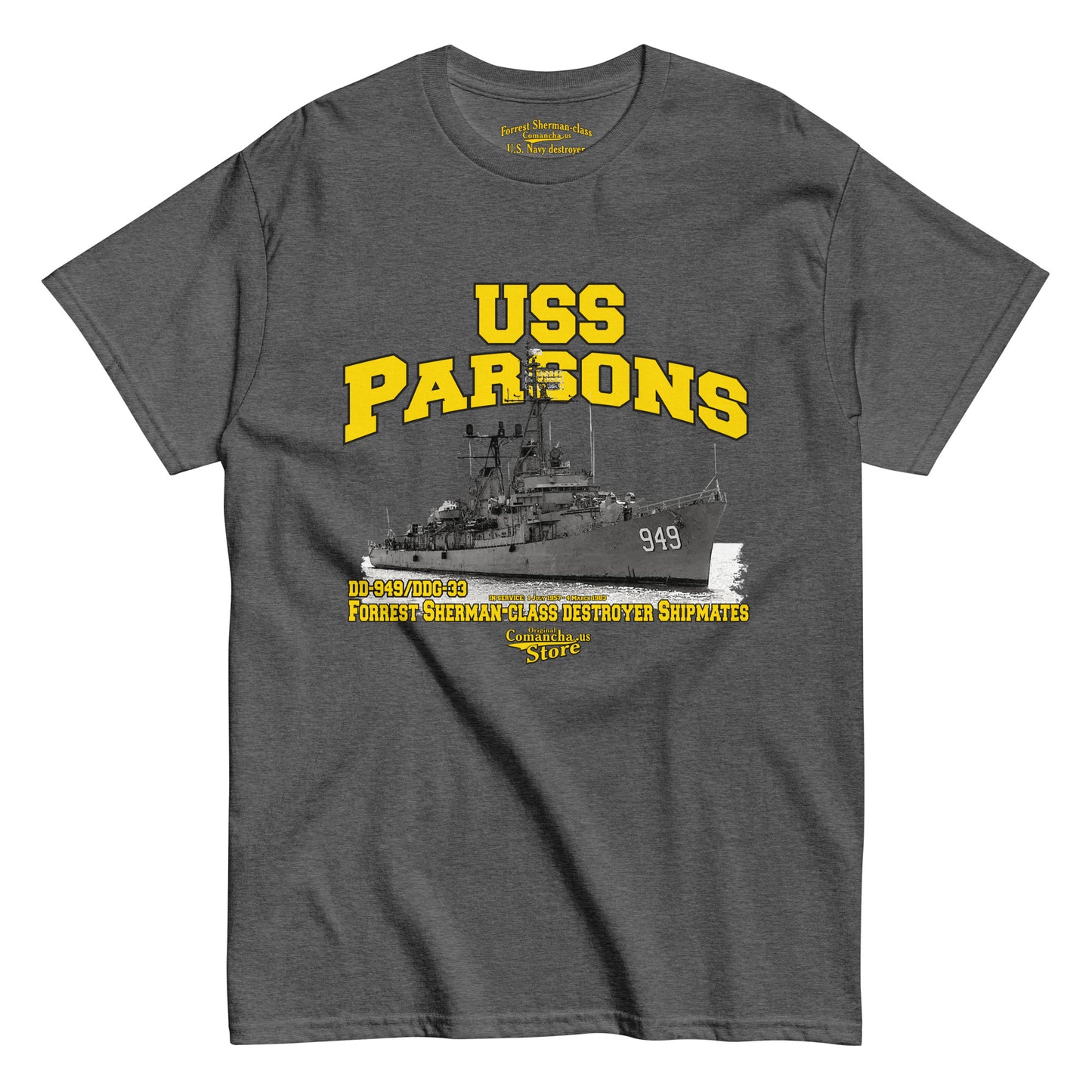 USS Parsons DD-949/DDG-33 t-shirt