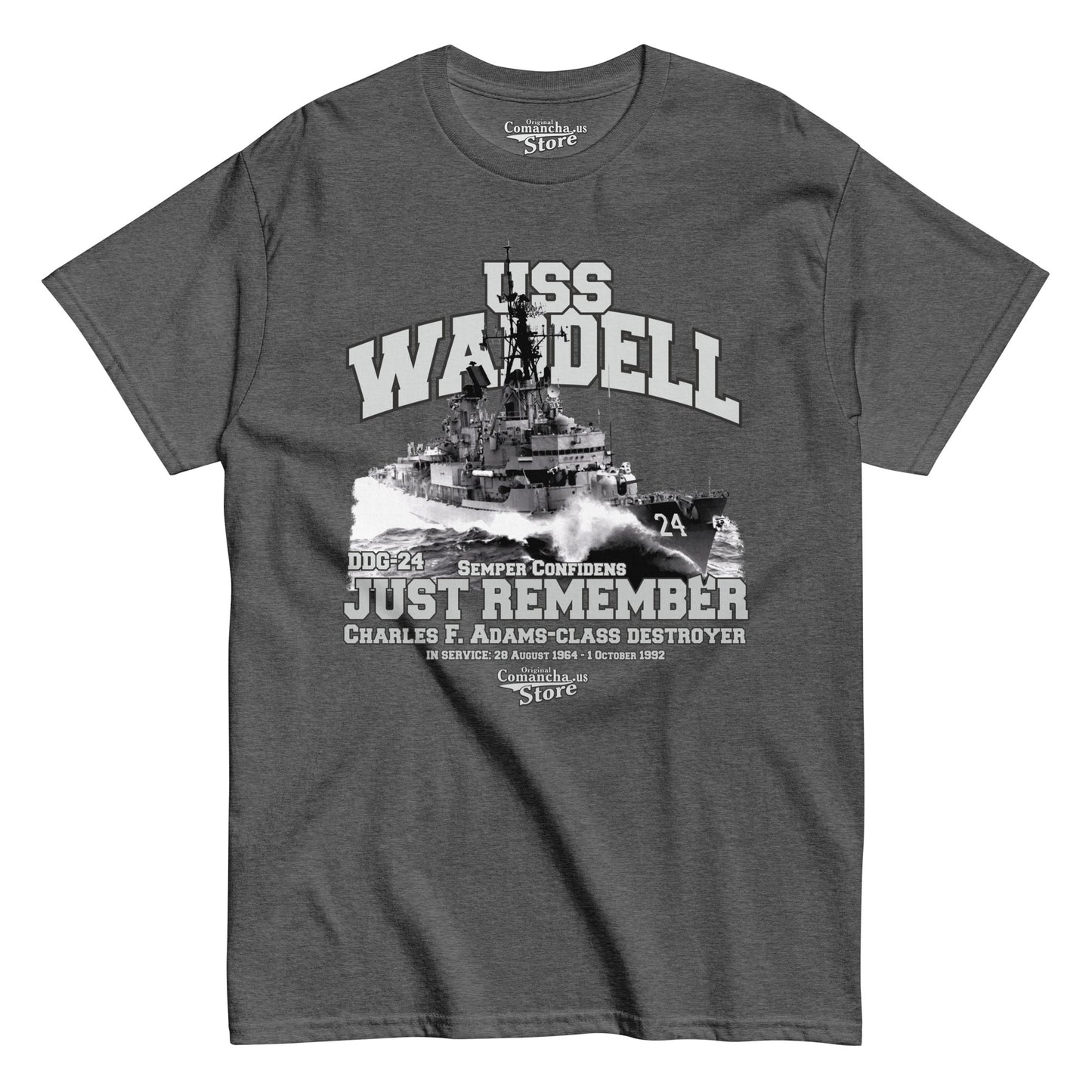 USS Waddell DDG-24 t-shirt