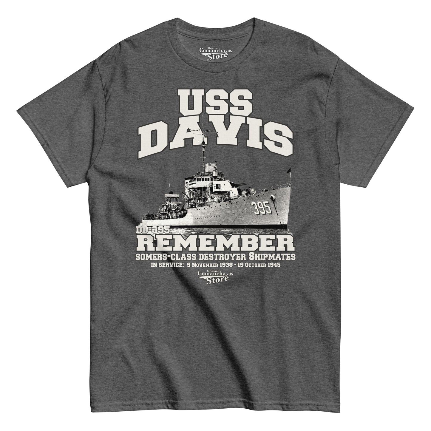USS Davis DD-395 destroyer t-shirt