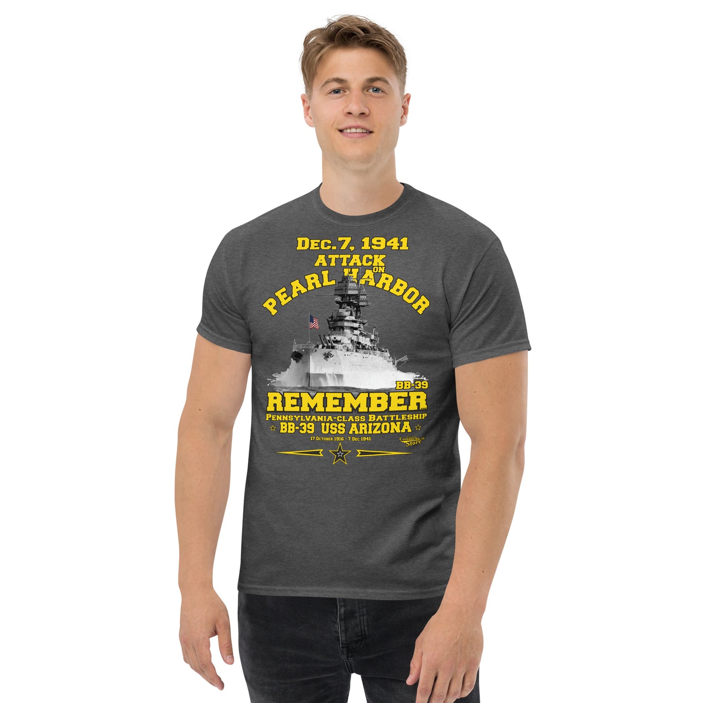 Remember USS Arizona BB-39 T-shirt