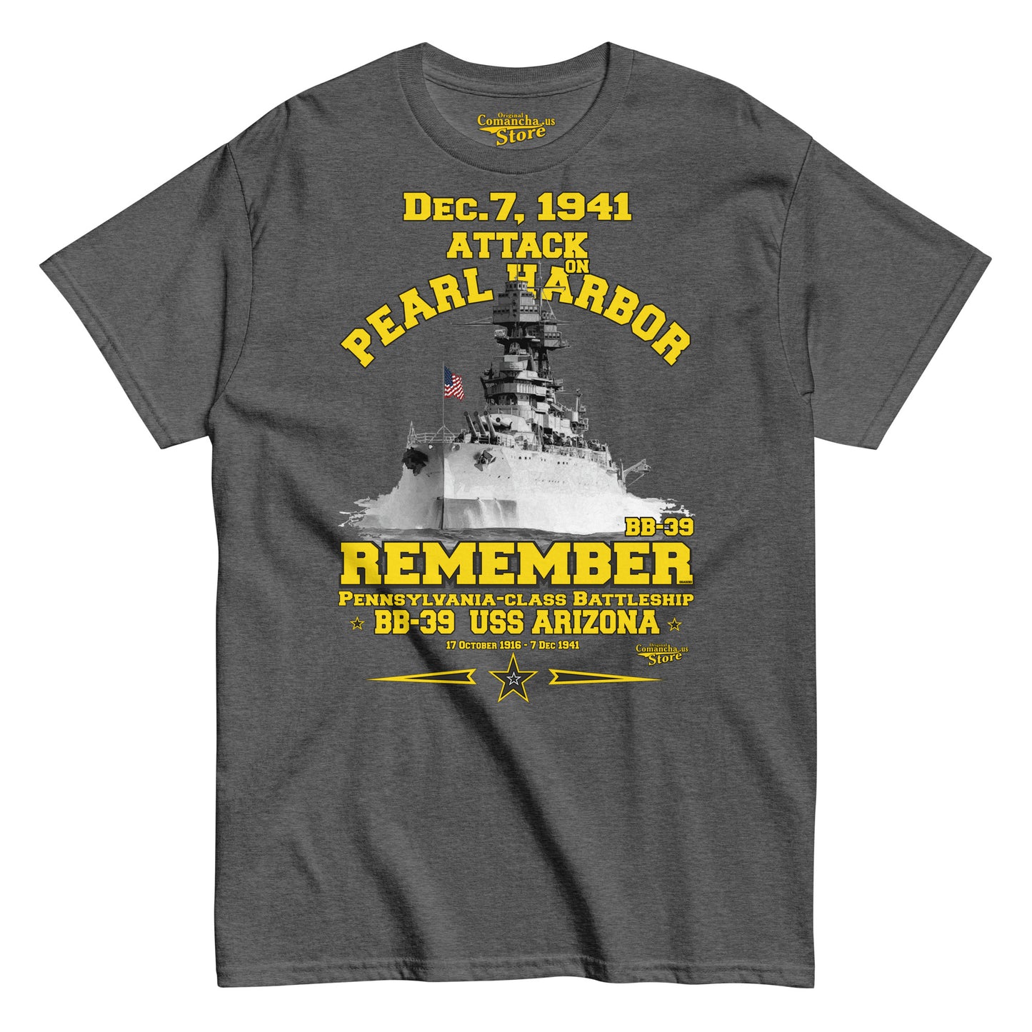 Remember USS Arizona BB-39 T-shirt