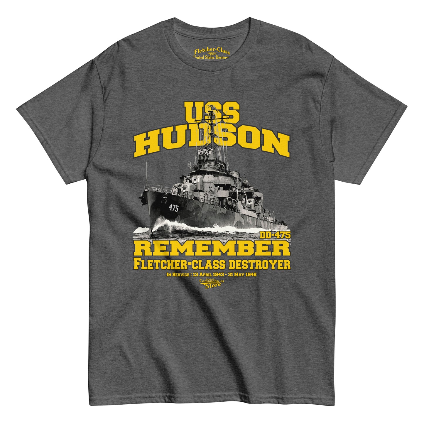 USS Hudson DD-475 T-shirt