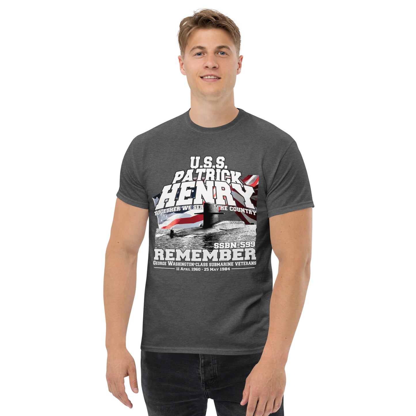 USS PATRICK HENRY SSBN-599 Shipmates T-shirt