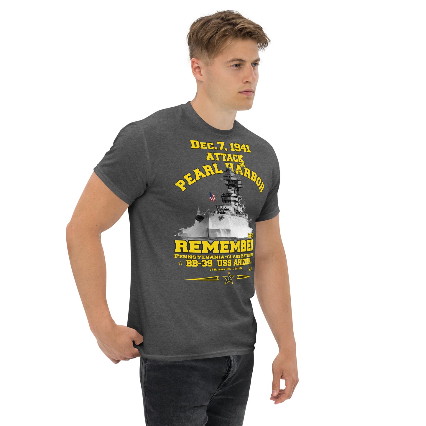 Remember USS Arizona BB-39 T-shirt