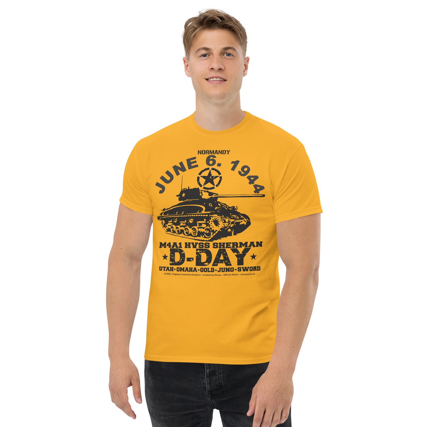 D-Day HVSS Sherman Veterans T-shirt