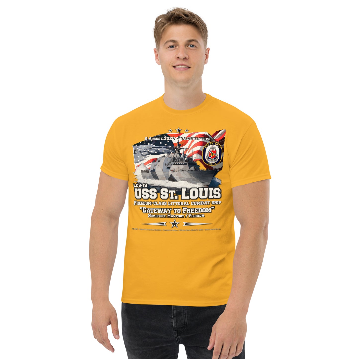 USS ST. LOUIS LCS-19 Littoral Combat Ship t-shirt