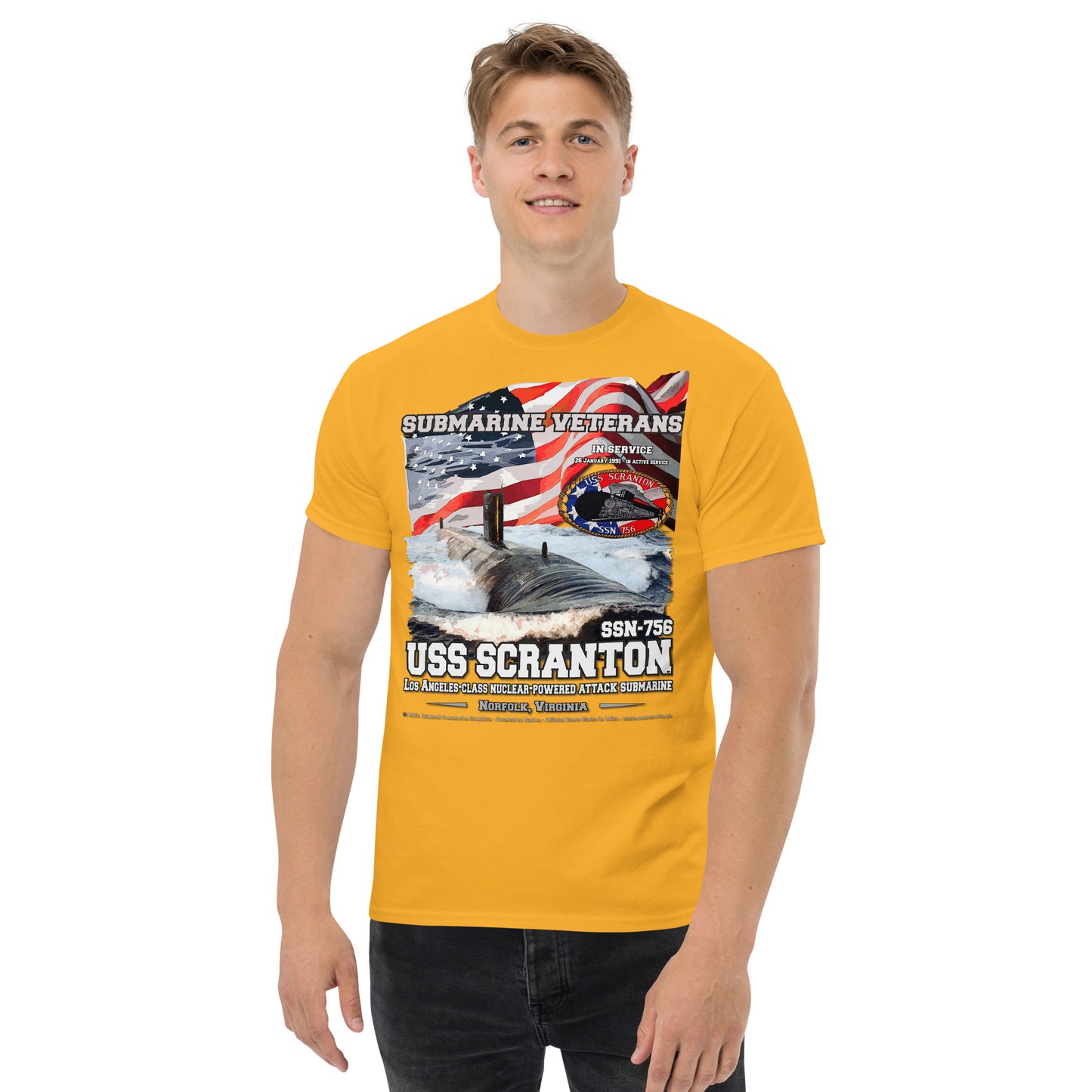 USS SCRANTON SSN-756 Submarine t-shirt