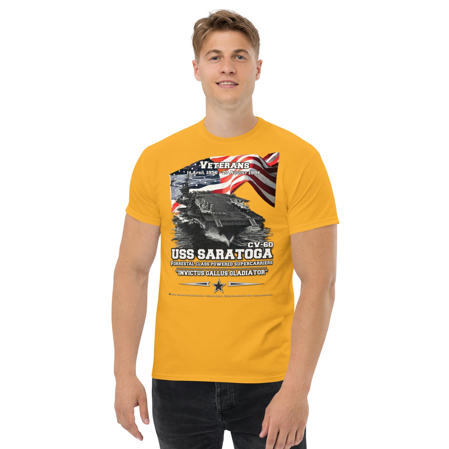USS SARATOGA CV-60 Aircraft Carrier t-shirt