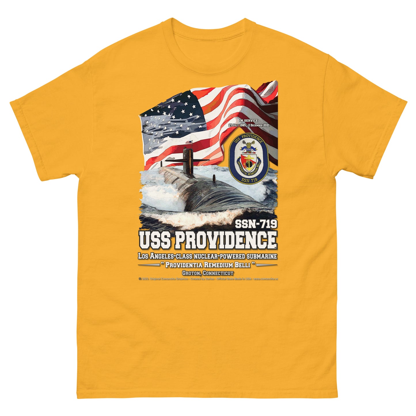 USS PROVIDENCE SSN-719 Submarine T-Shirt