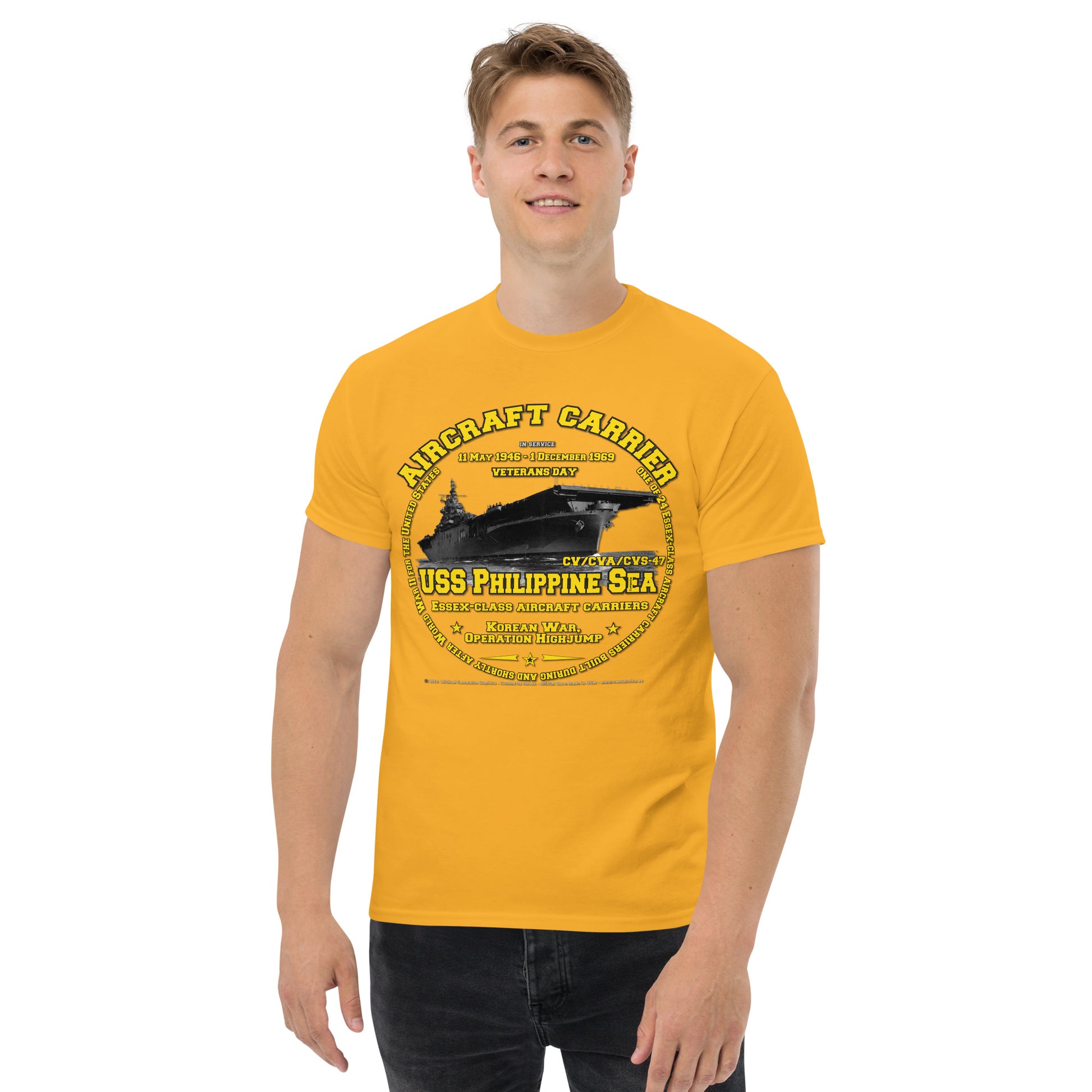 USS PHILIPPINE SEA CV-47 Aircraft Veterans Veterans Classic T-Shirt, Comancha T-shirts