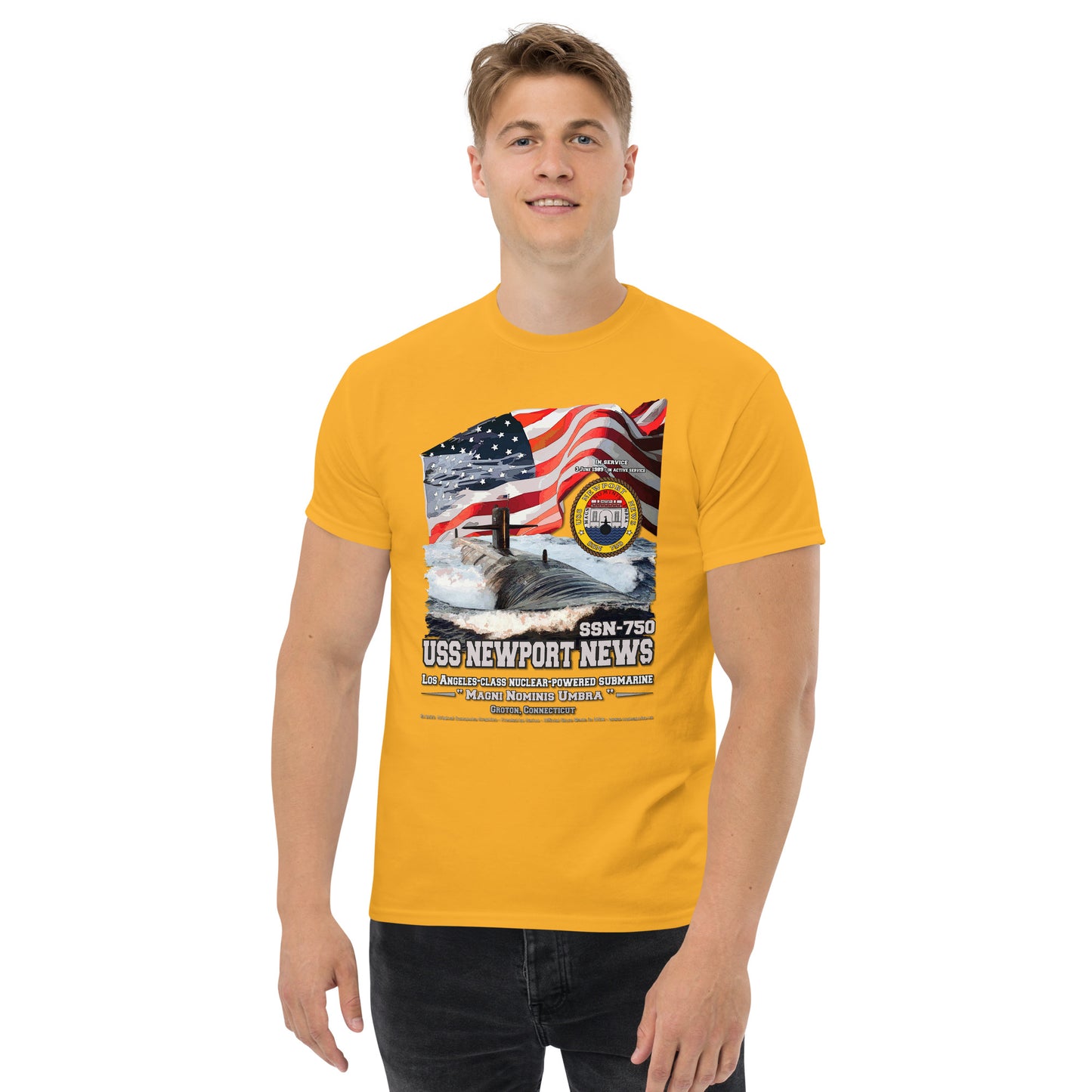 USS NEWPORT NEWS SSN-750 Submarine T-shirt