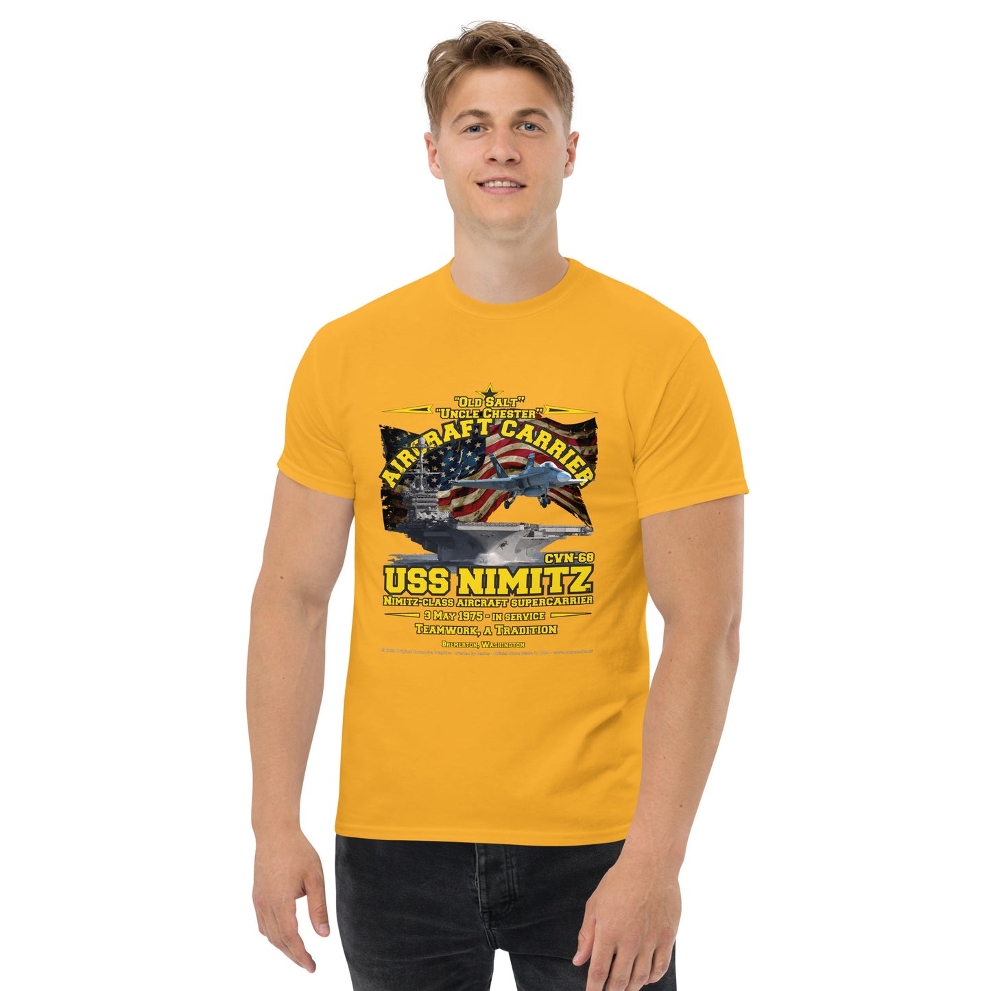 USS NIMITZ CVN-68 Aircraft Carrier T-shirt