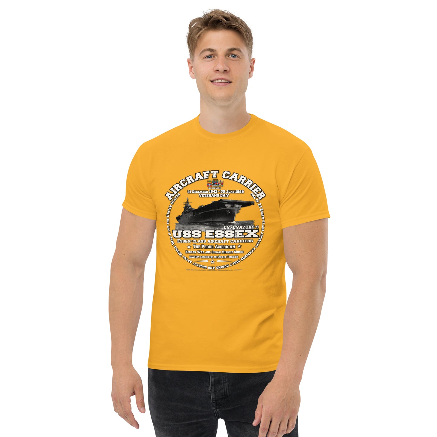 USS ESSEX CV-9 Aircraft Carrier Shipmates T-shirt