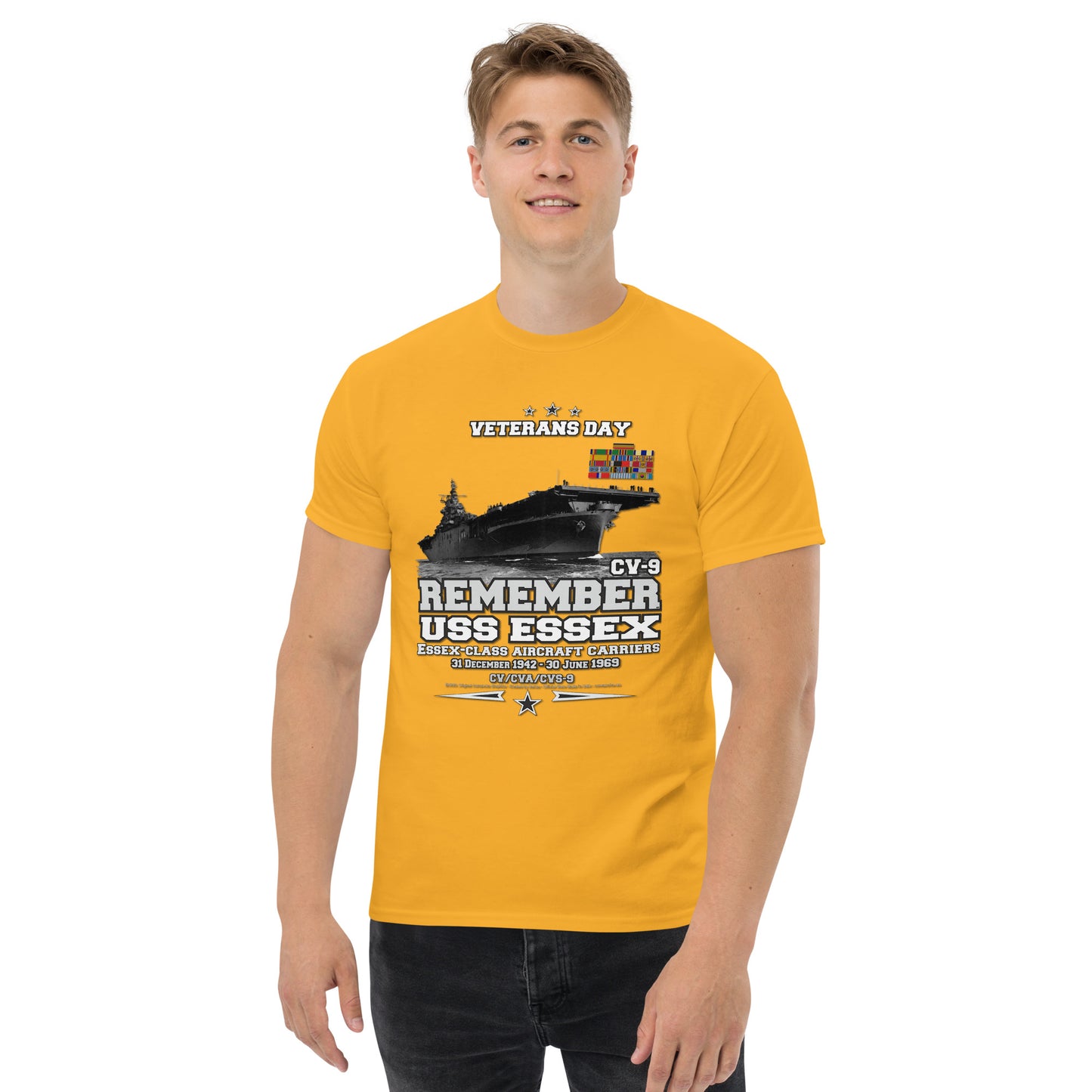 USS ESSEX CV-9 Aircraft Carrier T-shirt