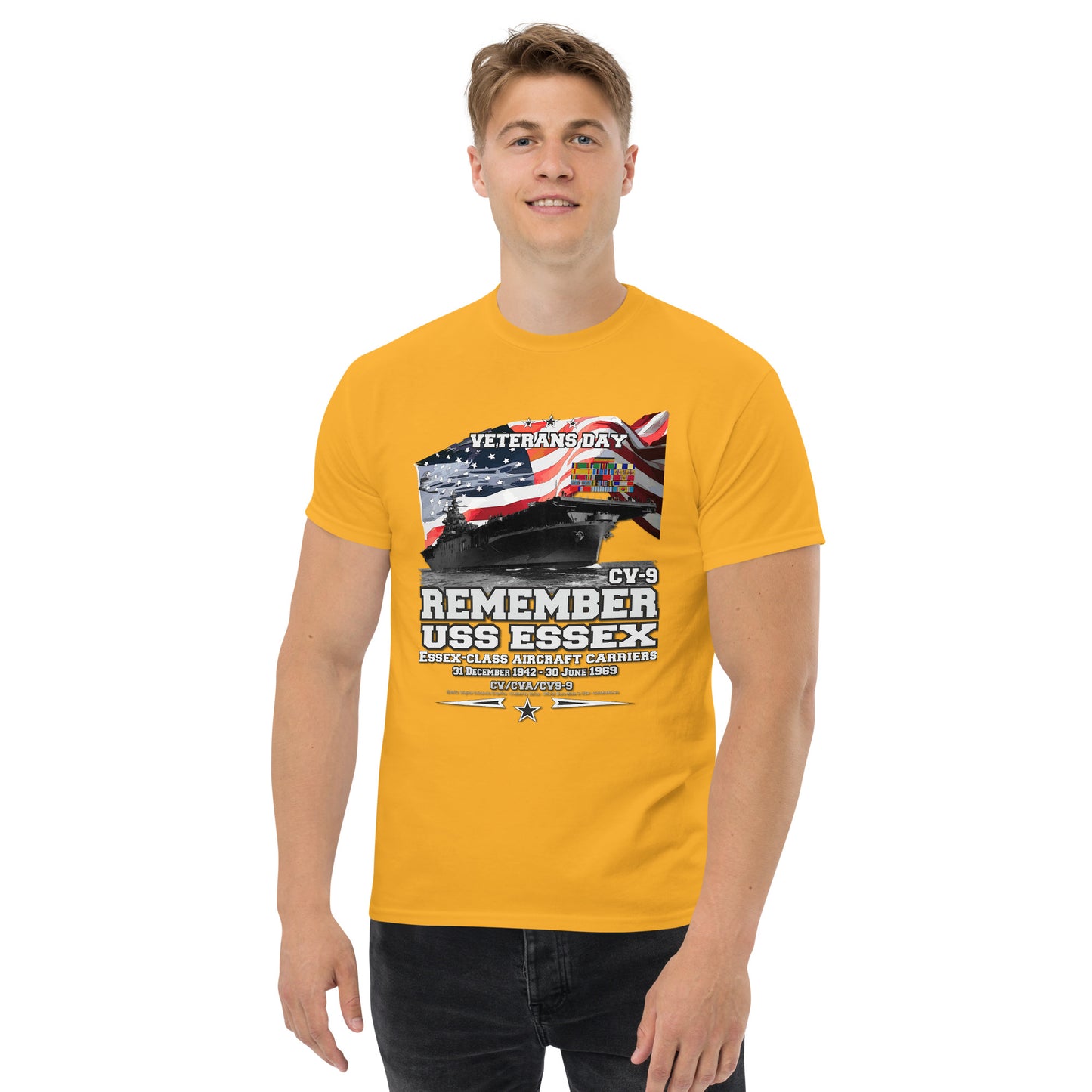 USS ESSEX CV-9 t-shirt