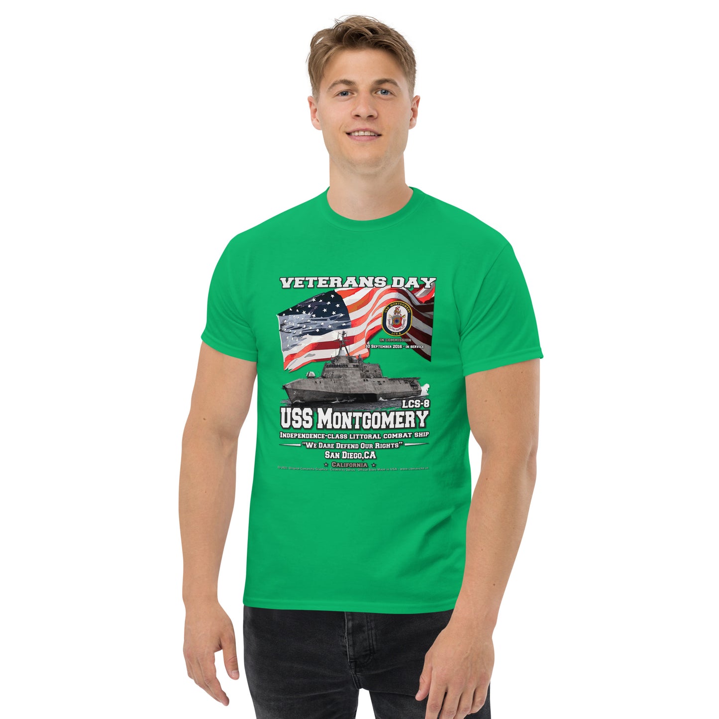 USS MONTGOMERY LCS-8 Littoral Combat Ship Sailor T-Shirt