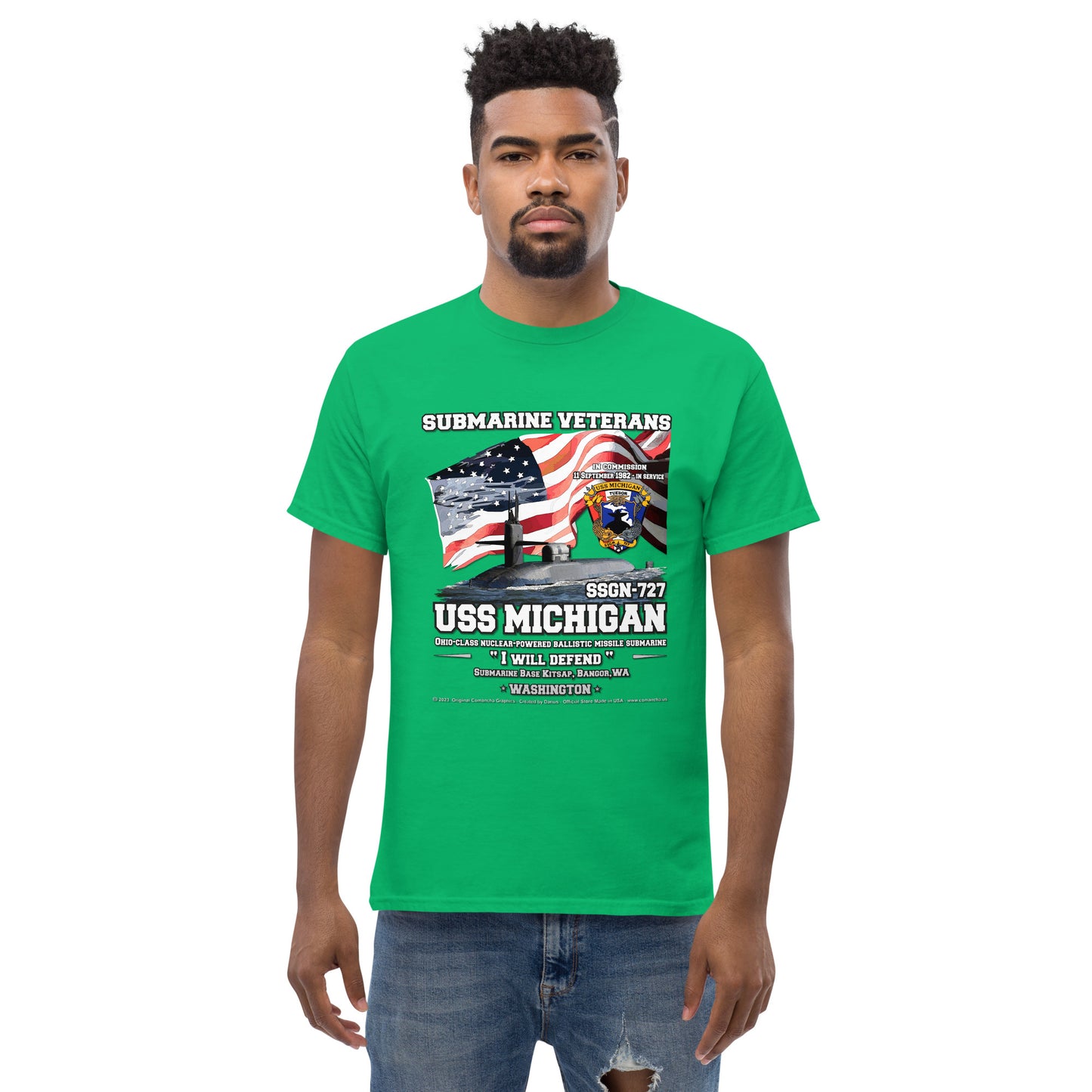 USS MICHIGAN SSGN-727 Submarine T-shirt