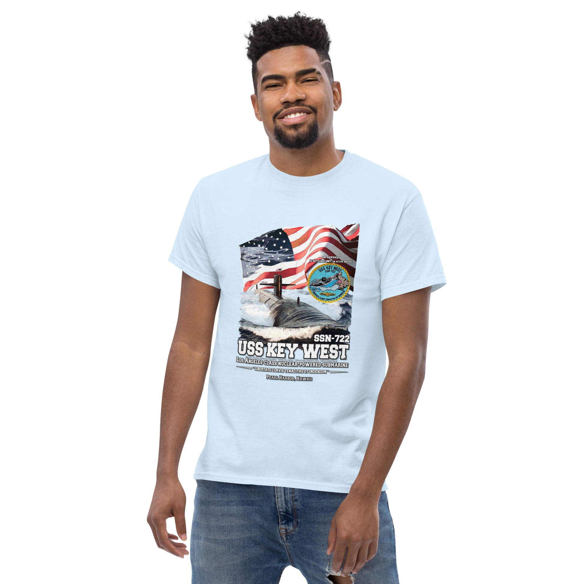 USS KEY WEST SSN-722 Submarine Veterans T-Shirt, Comancha T-Shirts Store,